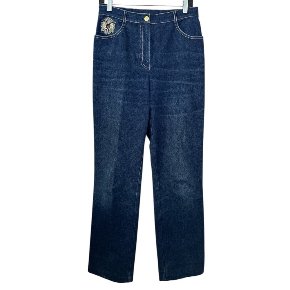 St. John Sport Vintage High Waisted Mom Jeans Blue Size 6 Marie Gray - Picture 3 of 17